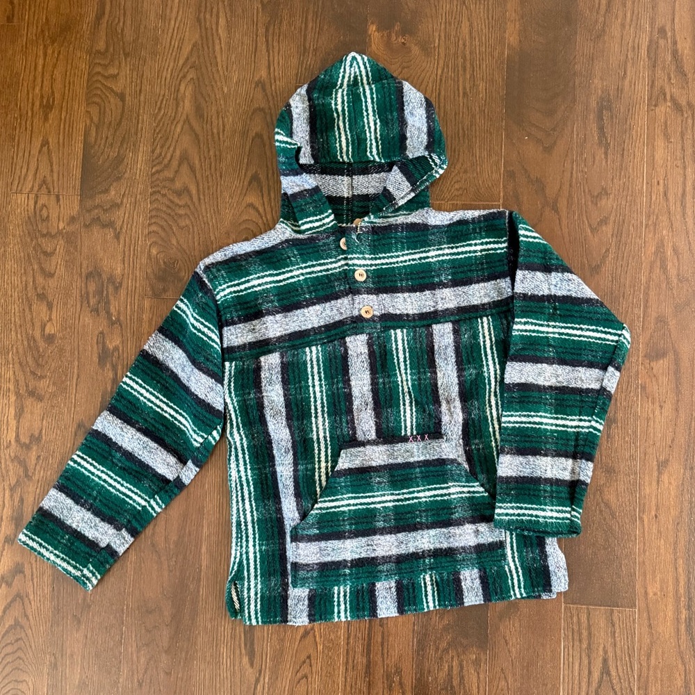 ’90s / Woven Drug Rug Hoodie